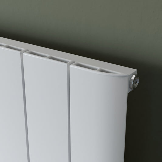 Eucotherm Eris Vertical Aluminium Radiator (2 colours, 3 sizes) - Brand New Bathrooms