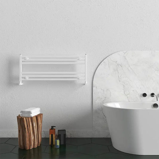 Carisa Fame Horizontal Aluminium Towel Radiator 4 Sections (H400mm x W1000mm) - Brand New Bathrooms