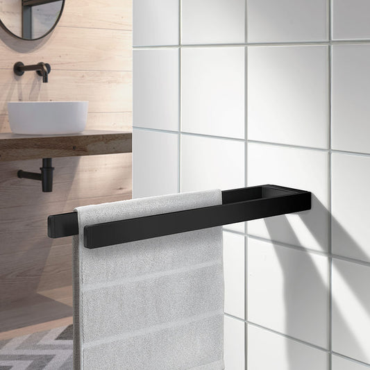 Smedbo Outline Black 380mm Towel Rail (Single or Double) - Brand New Bathrooms