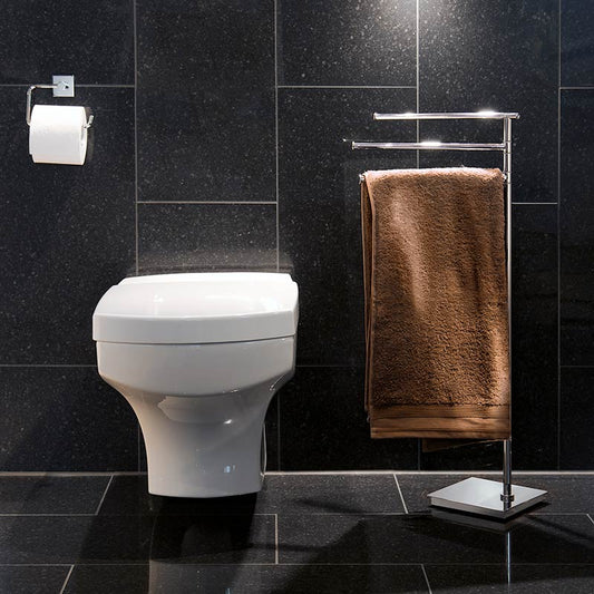 Smedbo Outline Lite Free Standing Triple Swing Arm Towel Rail (2 Variants) - Brand New Bathrooms