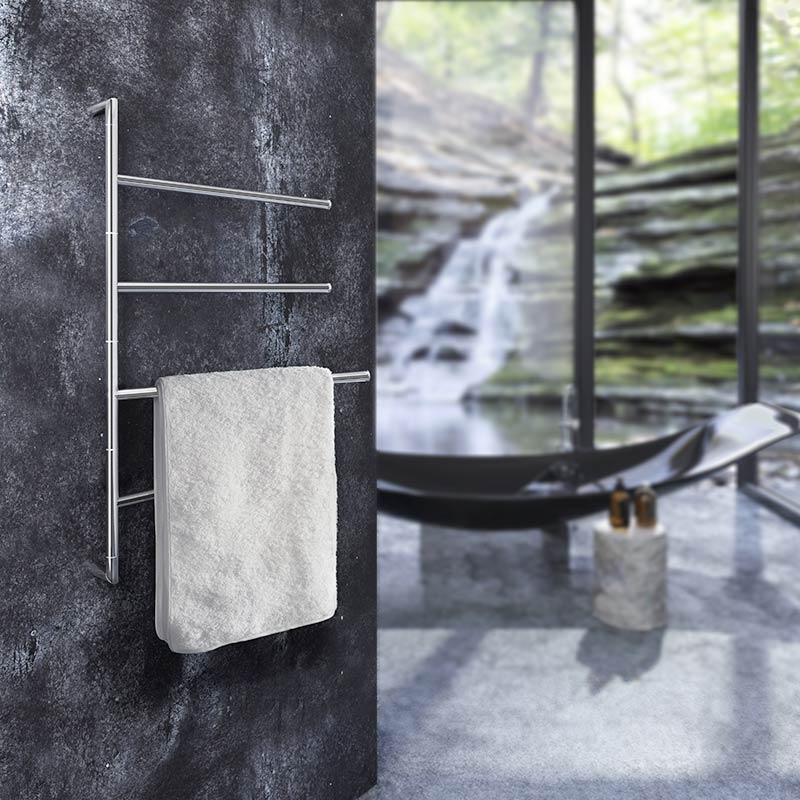 Smedbo Outline Lite Stainless Steel Towel Bar With 4 Swivel Arms (Chrome) - Brand New Bathrooms