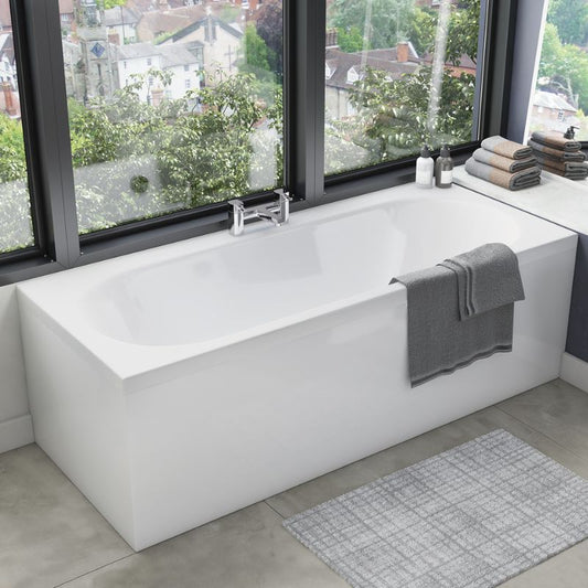 Scudo White Gloss Waterproof Bath Panel - Brand New Bathrooms