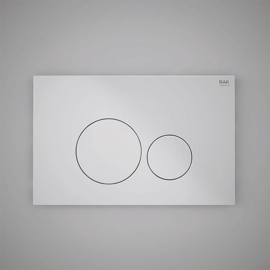 RAK Ceramics Flush Plate With Round Push Plates (1 size, 2 colours) - Brand New Bathrooms