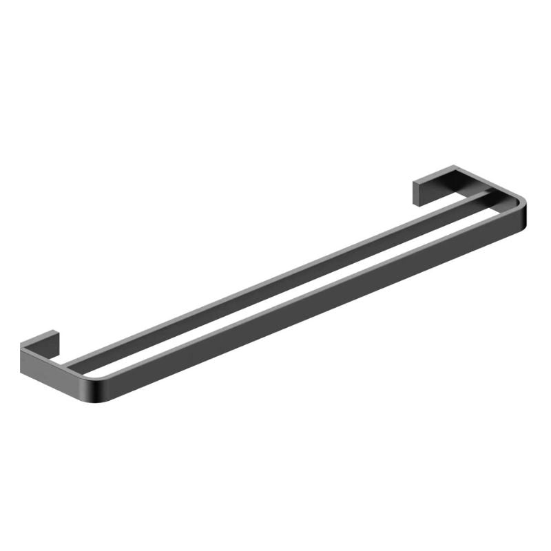 Scudo Napoli Double Towel Rail Gunmetal - Brand New Bathrooms