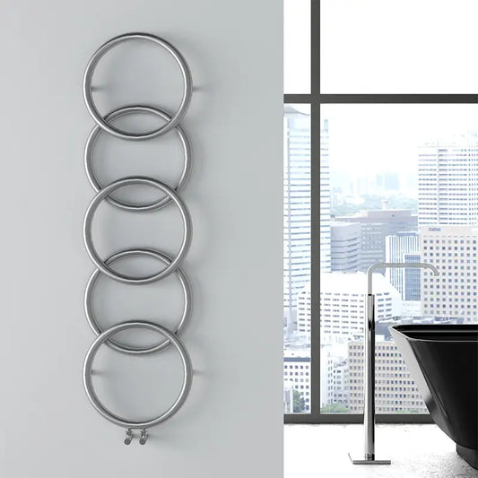 Carisa Halo Stainless Steel Towel Radiator - Brand New Bathrooms