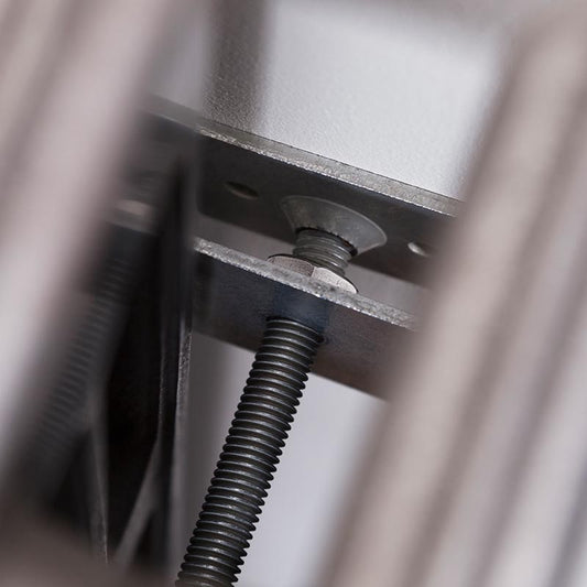 Carron Galvanised Square Plate Wall Stay (1 size, Stainless Steel) - Brand New Bathrooms