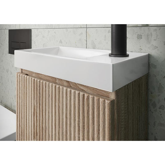 Scudo Linea Cloakroom Polymarble Basin (Matt White) - Brand New Bathrooms