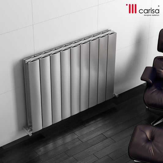 Carisa Moscow D Aluminium Bespoke Radiator (9 sizes, 2 colours) - Brand New Bathrooms