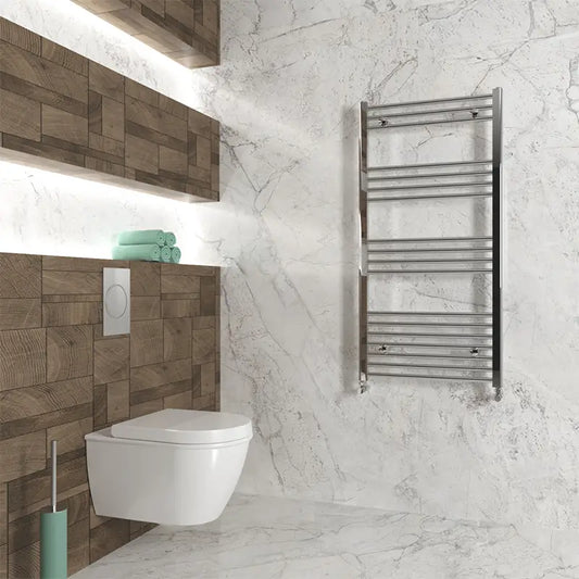 Carisa Nile Mild Steel Towel Radiator - Brand New Bathrooms