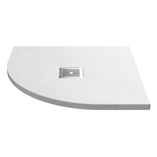Nuie Quadrant Slimline Shower Tray (2 sizes, White ) - Brand New Bathrooms