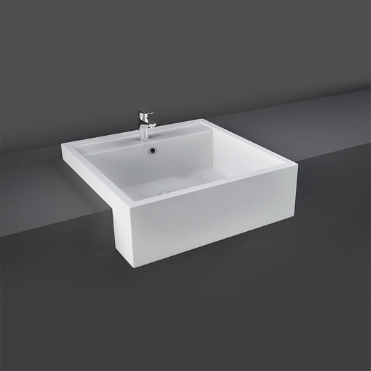 RAK Ceramics Nova Basin with 1 Tap Hole (2 sizes, 3 types, Alpine White) - Brand New Bathrooms