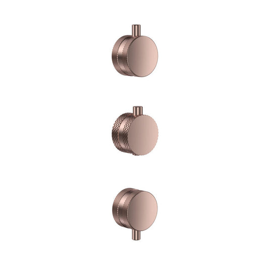 Scudo Concealed Knurled Shower Handle 3 pack (1 sizes, 5 colours) - Brand New Bathrooms