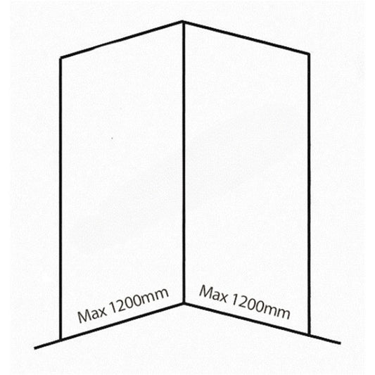 Bushboard Nuance Corner Pack A1 (for Shower Enclosures up to 1200mm) Arctic Gloss - Brand New Bathrooms