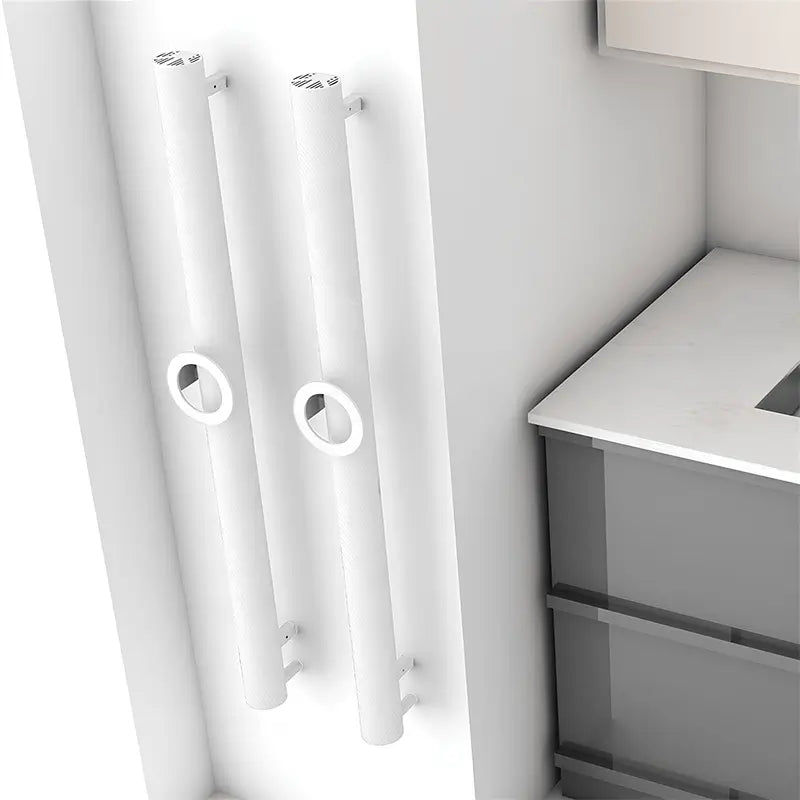 Carisa Otto Single Aluminium Towel Radiator 4 Sections - Brand New Bathrooms