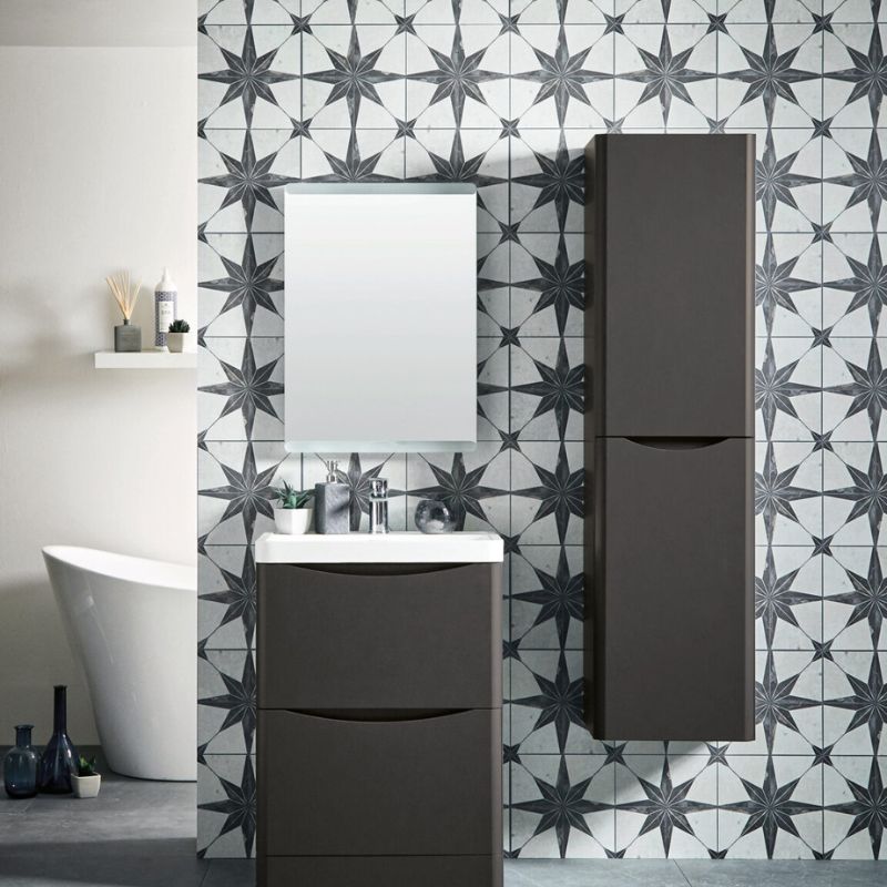 Scudo Bella Floor Mounted Basin Cabinet (4 sizes, 2 colours) - Brand New Bathrooms