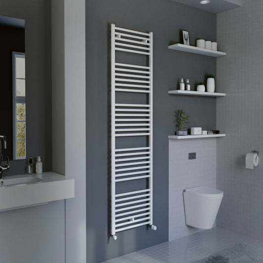 Eucotherm Primo Tube Towel Radiator (3 sizes, 2 colours) - Brand New Bathrooms