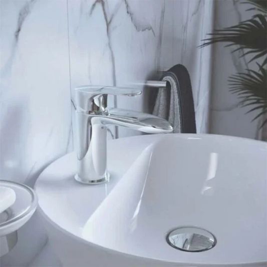 RAK Ceramics Mercury Mono Basin Mixer Tap (1 size, Chrome) - Brand New Bathrooms