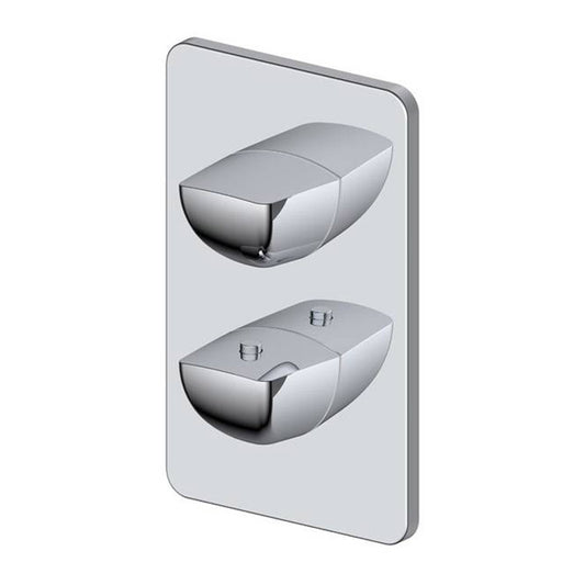 RAK Ceramics Moon Single Outlet Concealed Shower Valve (2 sizes, 3 styles, Chrome) - Brand New Bathrooms