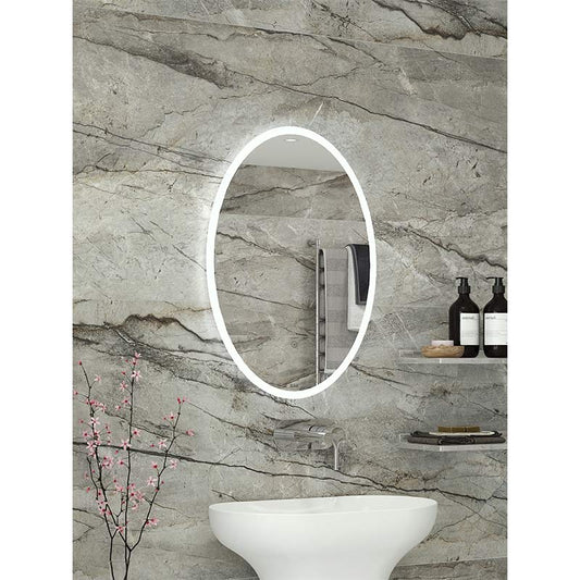 RAK Ceramics Ovale LED Illuminated Portrait Mirror (2 sizes, Mirror) - Brand New Bathrooms