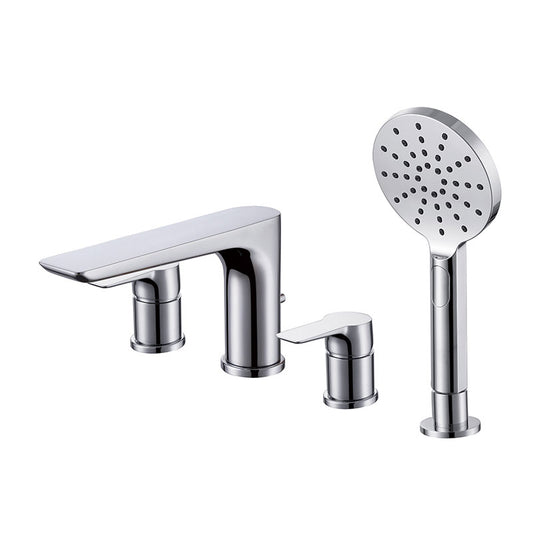 RAK Ceramics Sport Deck Mounted Bath Shower Mixer (1 size, 2 styles, Chrome) - Brand New Bathrooms
