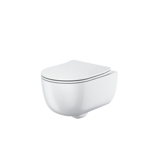 Scudo Riviera Round Wall Hung Toilet Pan & Seat (2 colours) - Brand New Bathrooms