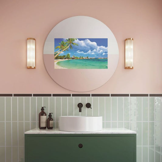 Aquavision Alpha 22" Complete 670mm Round Bathroom Mirror TV - Brand New Bathrooms