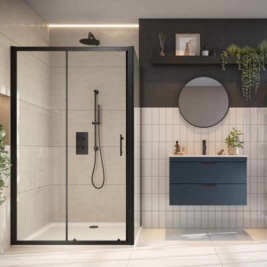 Scudo S6 Sliding Door (2 Colours & 2 Sizes) - Brand New Bathrooms