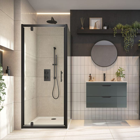 Scudo S6 Pivot Door (2 Colours & 2 Sizes) - Brand New Bathrooms