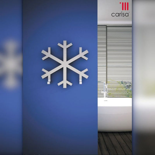 Carisa Snowflake Stainless Steel Bespoke Radiator (1 size, 2 colours) - Brand New Bathrooms