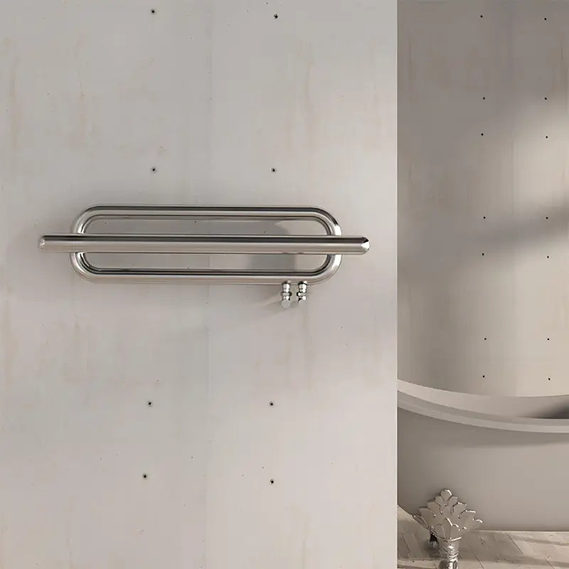 Carisa Swing Stainless Steel Towel Radiator 2 Sections (H250 x W1000) - Brand New Bathrooms