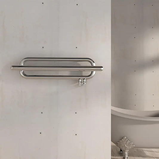 Carisa Swing Stainless Steel Towel Radiator 2 Sections (H250 x W1000) - Brand New Bathrooms