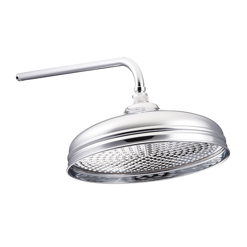 Hurlingham Shower Rose 12" Brass Shower Head (1 size, 3 colours) - Brand New Bathrooms