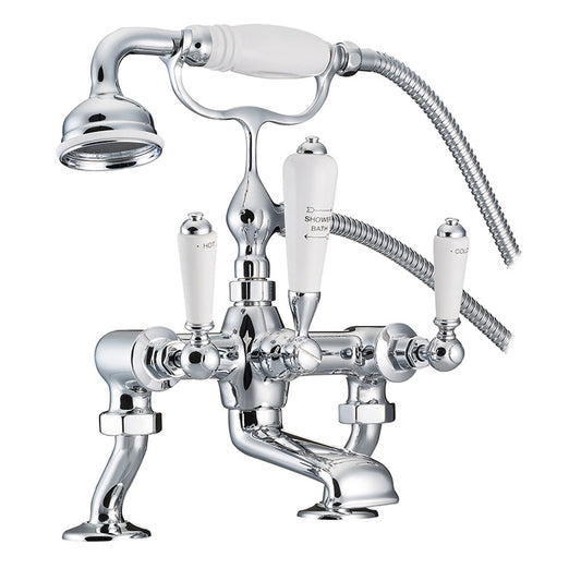 Hurlingham Bath Mixer Taps with Cranked Legs (1 size, 3 colours) - Brand New Bathrooms