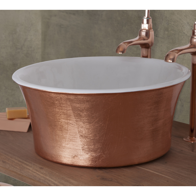 Hurlingham Cast Iron Round Tub Basin (1 size, Copper) - Brand New Bathrooms