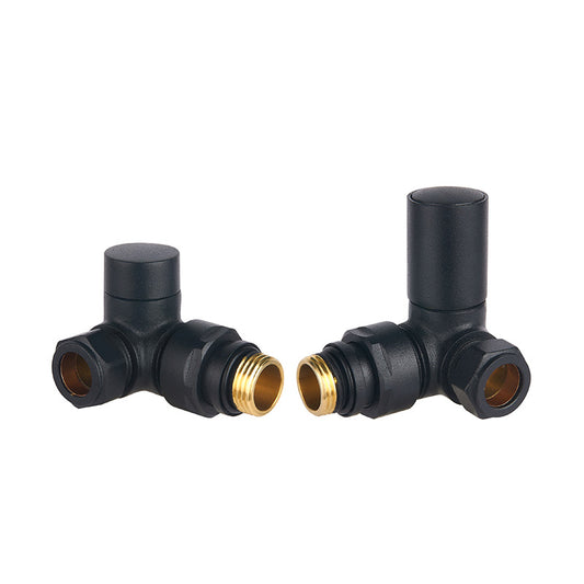 Tailored Bathrooms Corner Towel Rail Radiator Valves (1 size, 2 colours) - Brand New Bathrooms