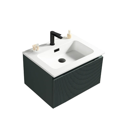 Tailored Bathrooms Flauto Wall Hung 600mm Vanity Unit & Polymarble Basin (1 size, 3 colours) - Brand New Bathrooms