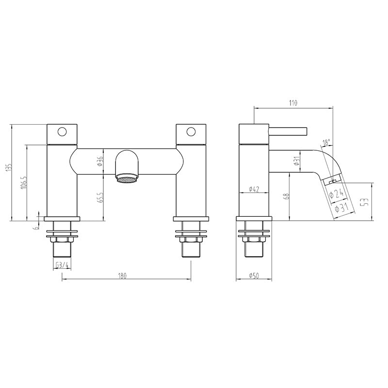 Tailored Bathrooms Chepstow Bath Filler (1 size, 4 colours) - Brand New Bathrooms