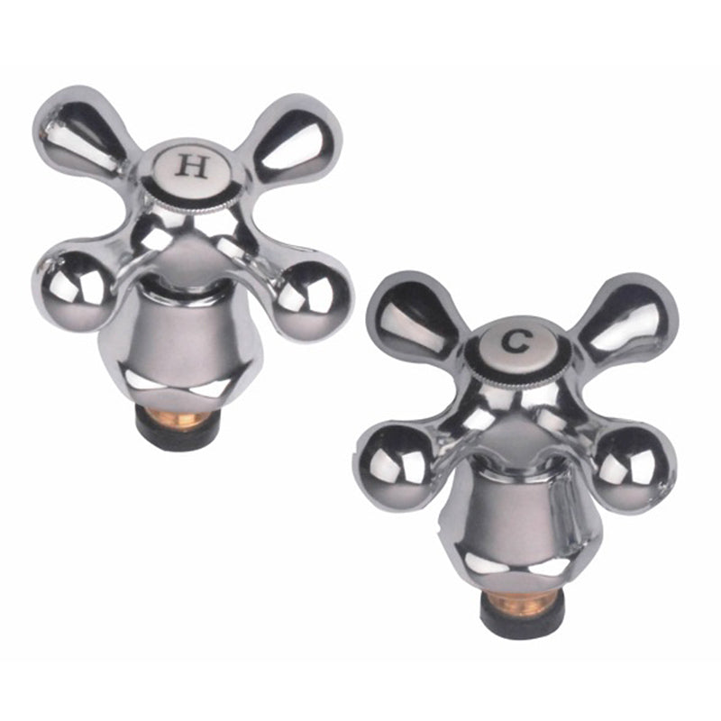 Tailored Bathrooms Plumb Essentials Cross Head Revivers 3/4" (Chrome) - Brand New Bathrooms