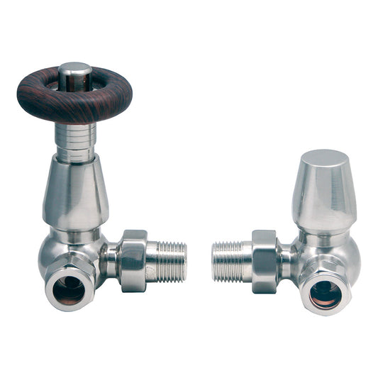 Scudo Radiator Valves Corner (Pair) ( 2 Colours) - Brand New Bathrooms