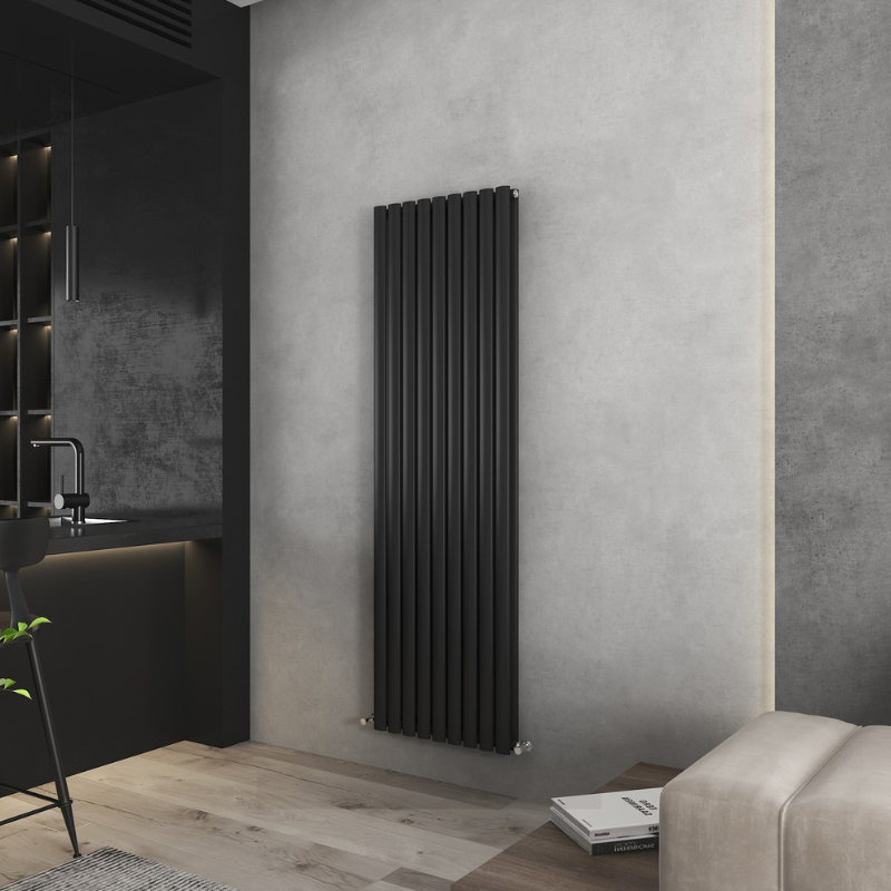 Senator Nirvana Single Panel Designer Vertical Radiator (3 sizes, 3 colours) - Brand New Bathrooms