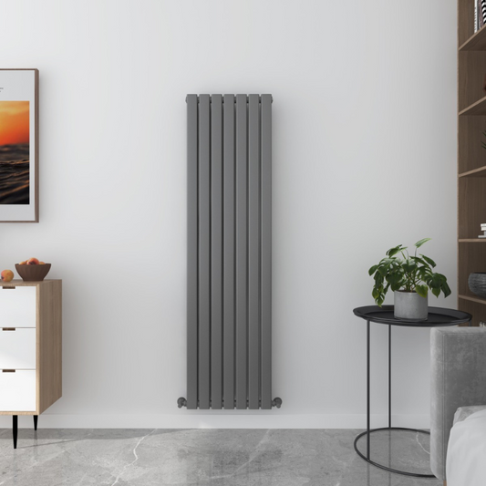 Senator Milan Flat Double Panel Vertical Radiator (3 sizes, 2 colours) - Brand New Bathrooms