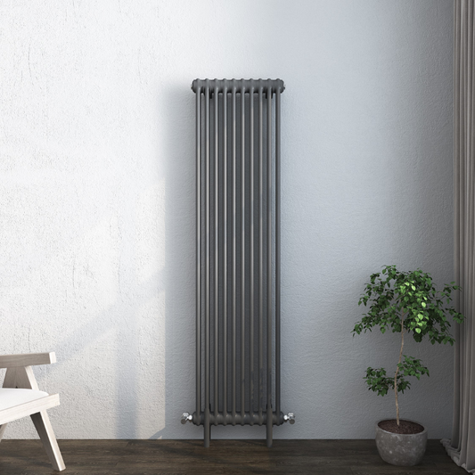 Senator Vintage Column Vertical Radiator (3 sizes, 3 colours) - Brand New Bathrooms