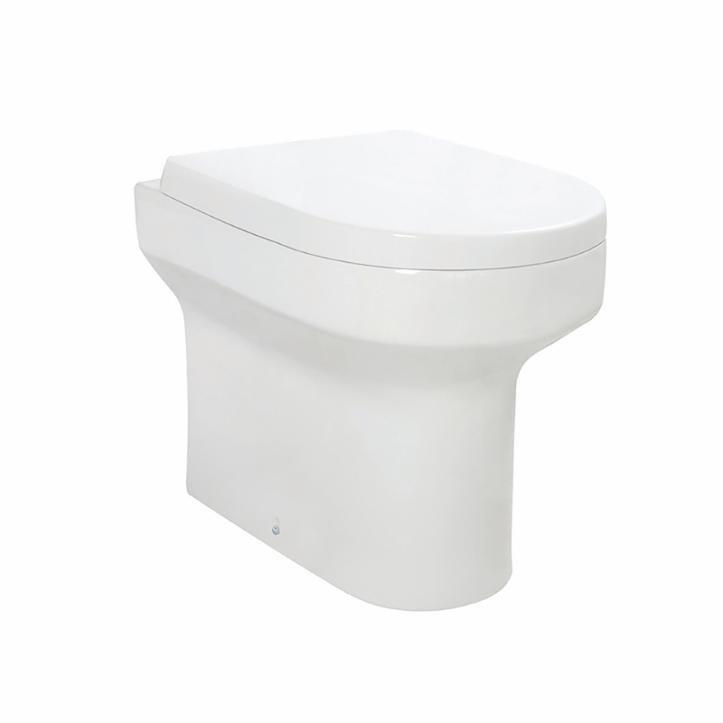 Scudo Spa Rimless BTW Pan & Wrap Over Seat (White) - Brand New Bathrooms