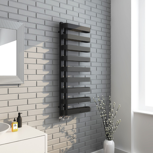Senator Electric Luxe Horizontal Panel Towel Radiator (2 sizes, 2 colours) - Brand New Bathrooms