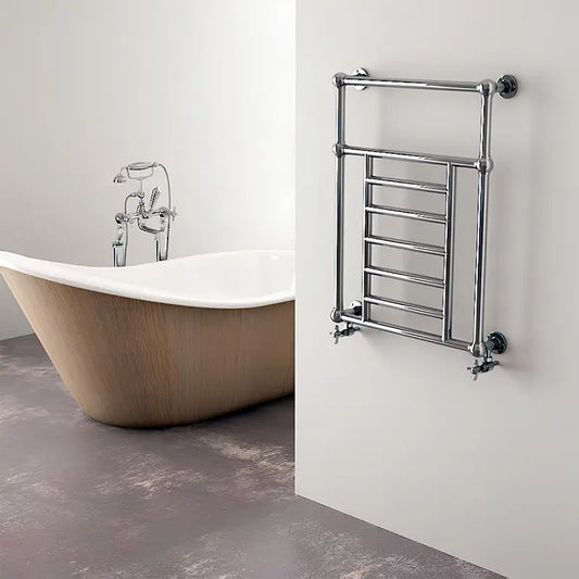 Carisa Vintage Mild Steel Towel Radiator (2 Sizes) - Brand New Bathrooms