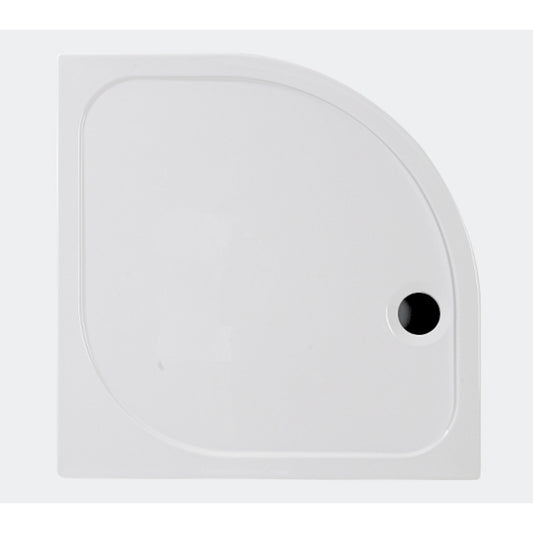 Coram Showers Flat Top Quadrant Stone Resin Shower Tray (2 sizes, White) - Brand New Bathrooms