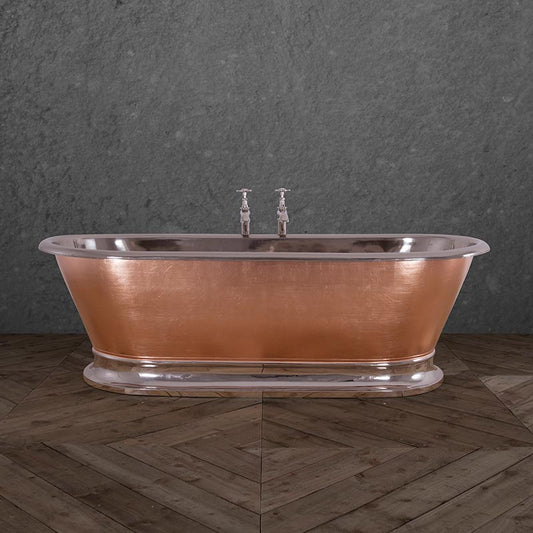 Hurlingham Zille Double Ended Slipper Nickel Bathtub (1 size, Nickel) - Brand New Bathrooms