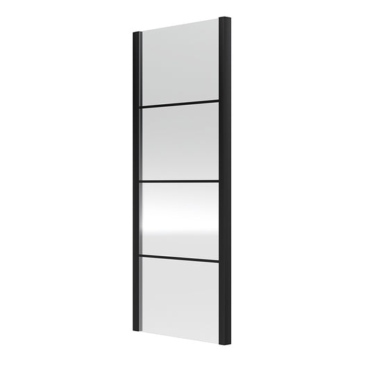 Nuie Apex Side Panel 8mm Glass (Matt Black, 2 sizes) - Brandnew Bathroom