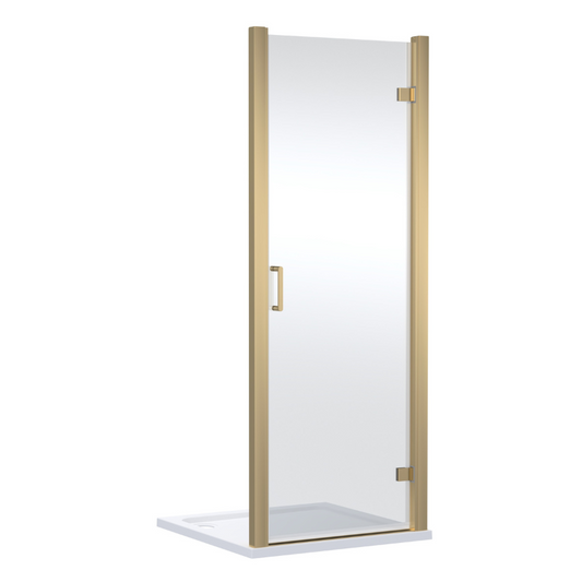 Nuie Lucie Hinged Shower Door (2 sizes, 3 colours) - Brand New Bathrooms