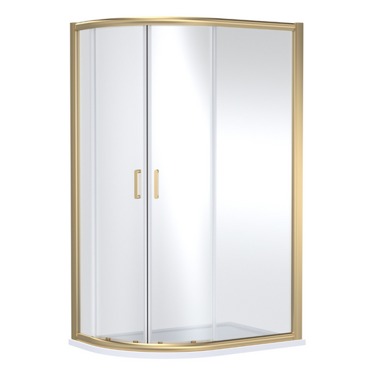 Nuie Lucie Offset Quadrant Shower Door (1 size, 3 colours) - Brand New Bathrooms